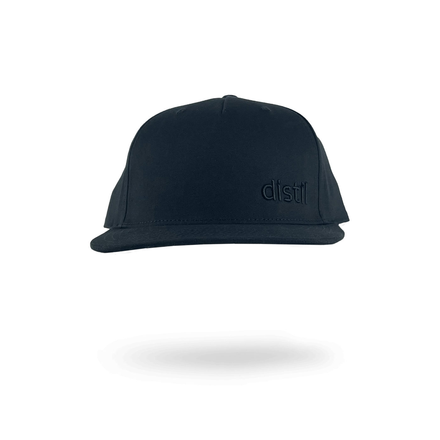 Distil embroidered hat in black